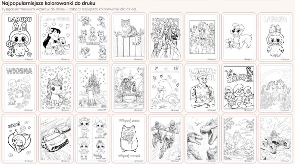 Najlepsze kolorowanki do druku
